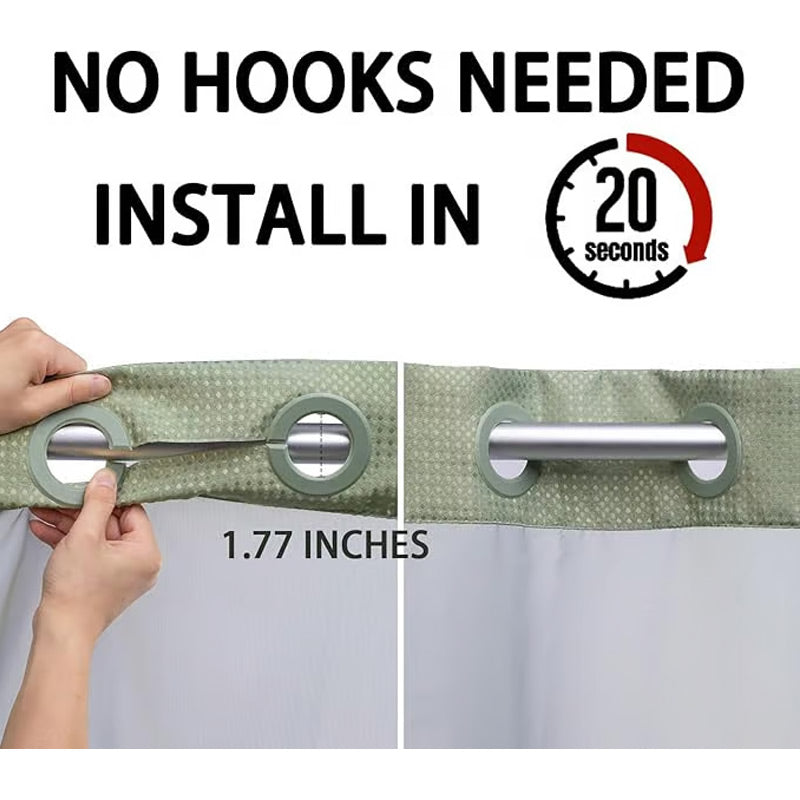 Hjemix | Duschgardin med vaffelmønster