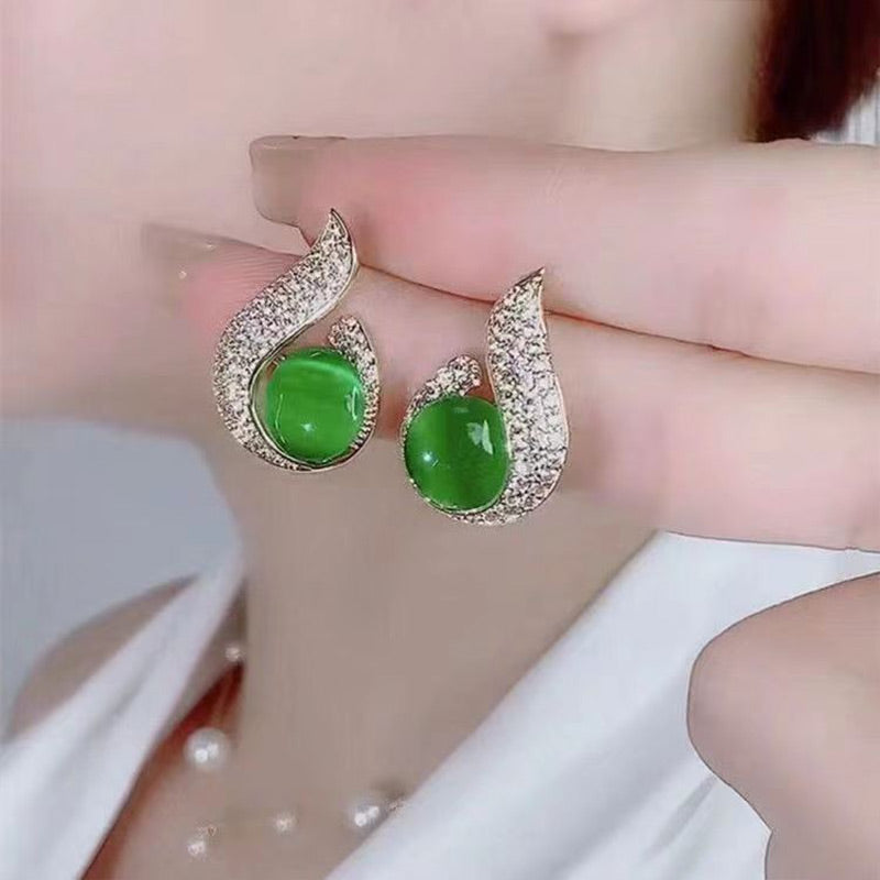 Hjemix | Elegante øredobber med perleimitasjon og rhinestone