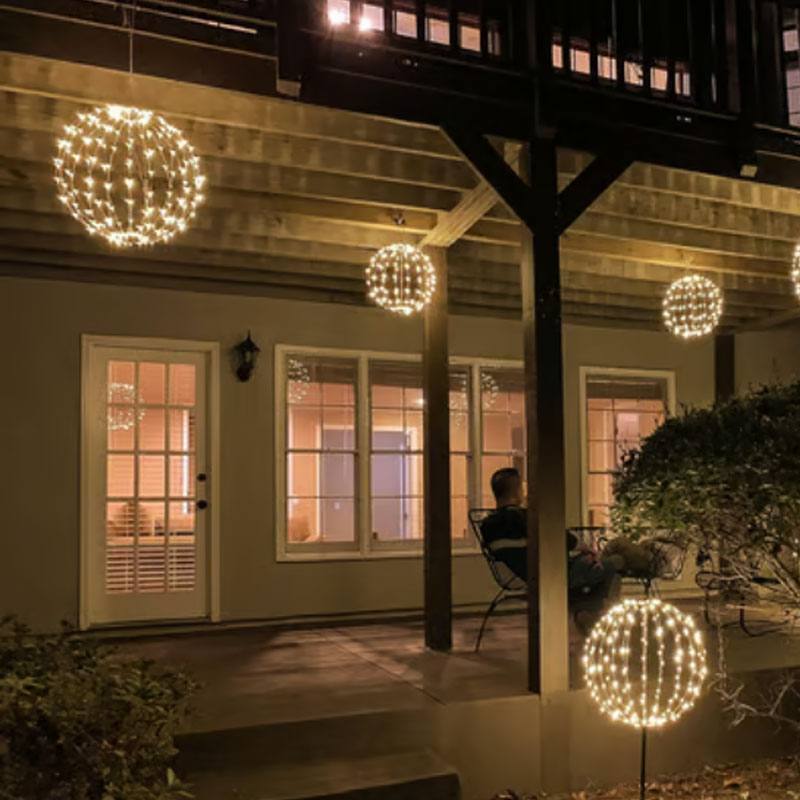 Hjemix | Hengende LED Kule Dekorasjon Lys