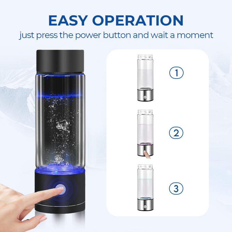 Hjemix | Hydrogen Wellness Bottle 💧 | Pure, Energized Water Anywhere 🌟