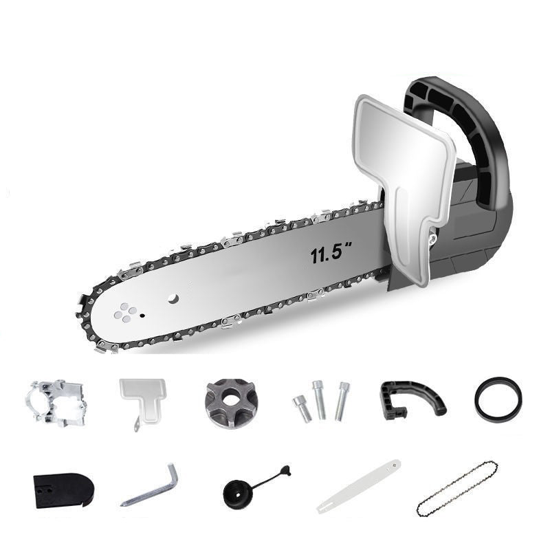 Hjemix | Vinkelsliper ombygd til elektrisk motorsag