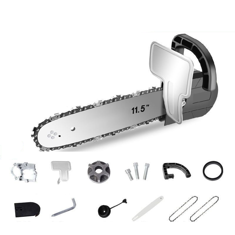 Hjemix | Vinkelsliper ombygd til elektrisk motorsag