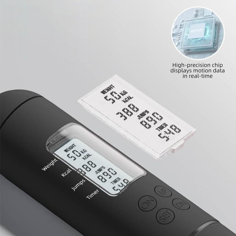 Hjemix | Batteridrevet hoppe tau med teller og vekt baller