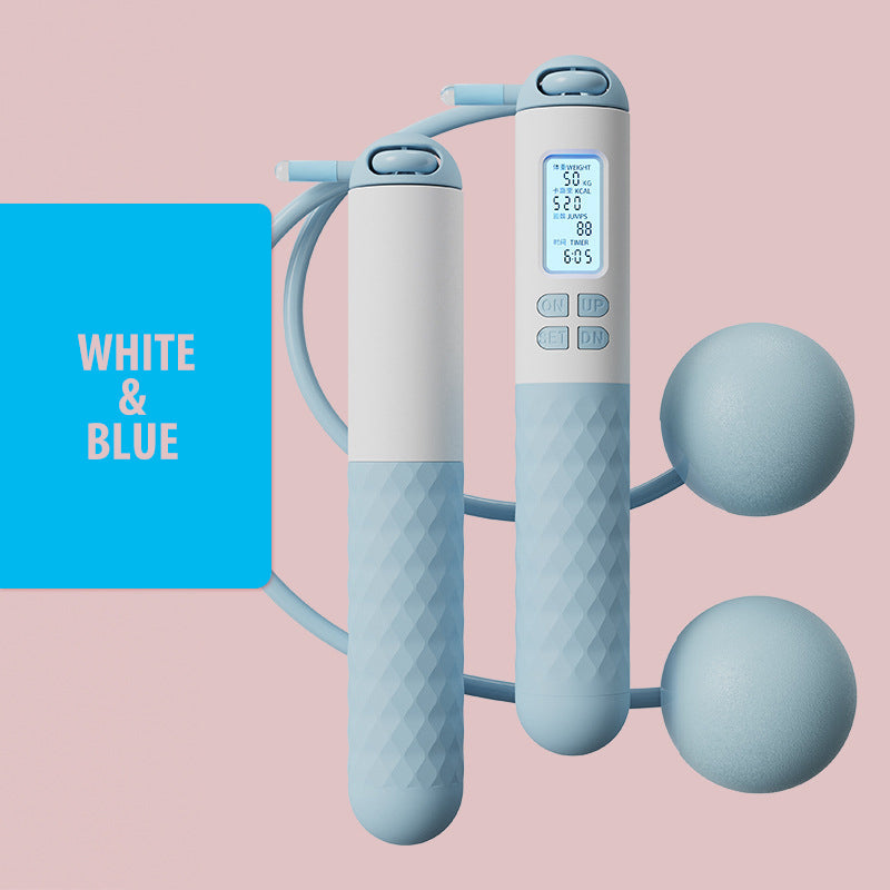 Hjemix | Batteridrevet hoppe tau med teller og vekt baller