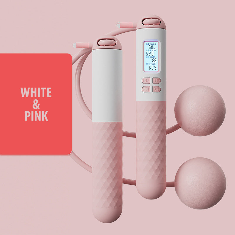 Hjemix | Batteridrevet hoppe tau med teller og vekt baller