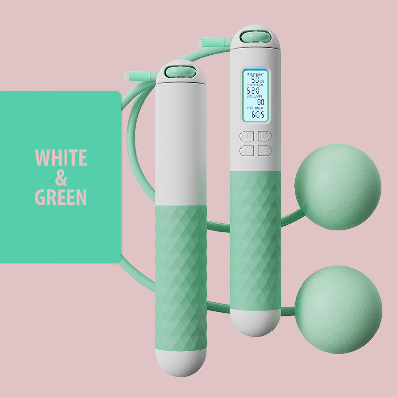 Hjemix | Batteridrevet hoppe tau med teller og vekt baller