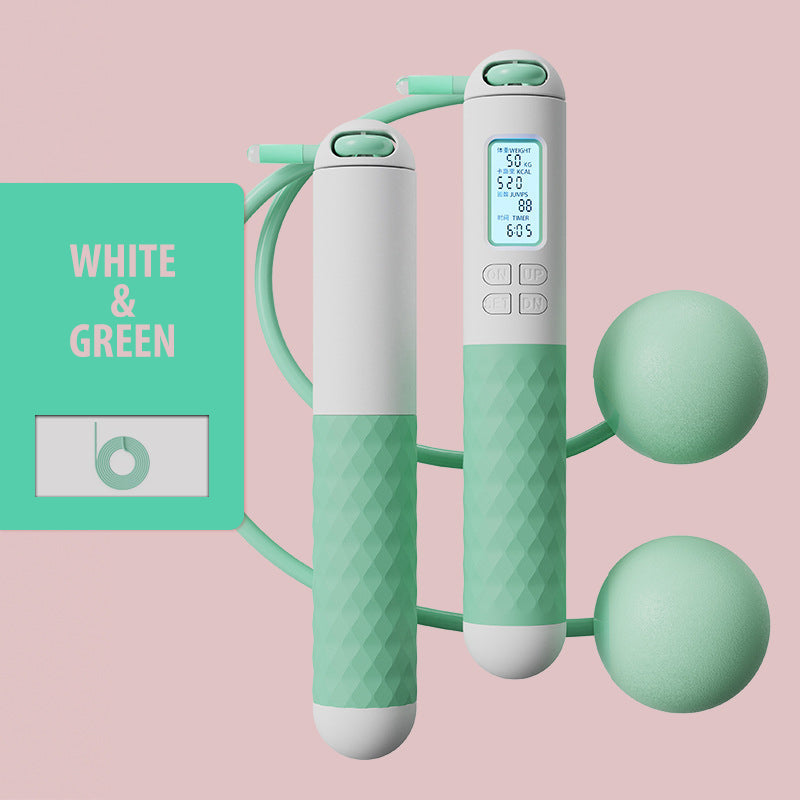 Hjemix | Batteridrevet hoppe tau med teller og vekt baller