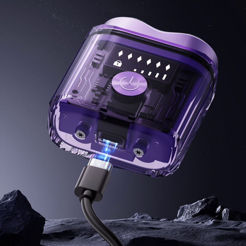 Hjemix | Futuristisk gjennomsiktig mini elektrisk glatt barbermaskin