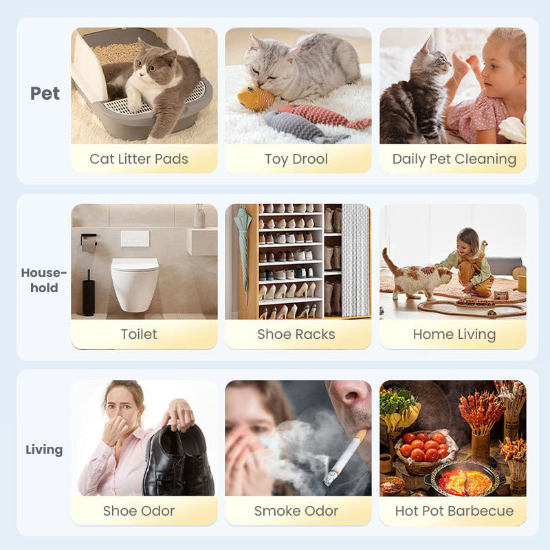 Hjemix | 🐱🐶Spray for fjerning av kjæledyrlukt🍃