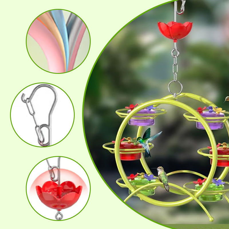 Hjemix | Utendørs Unik Kolibri Metall Hengefôr Sett