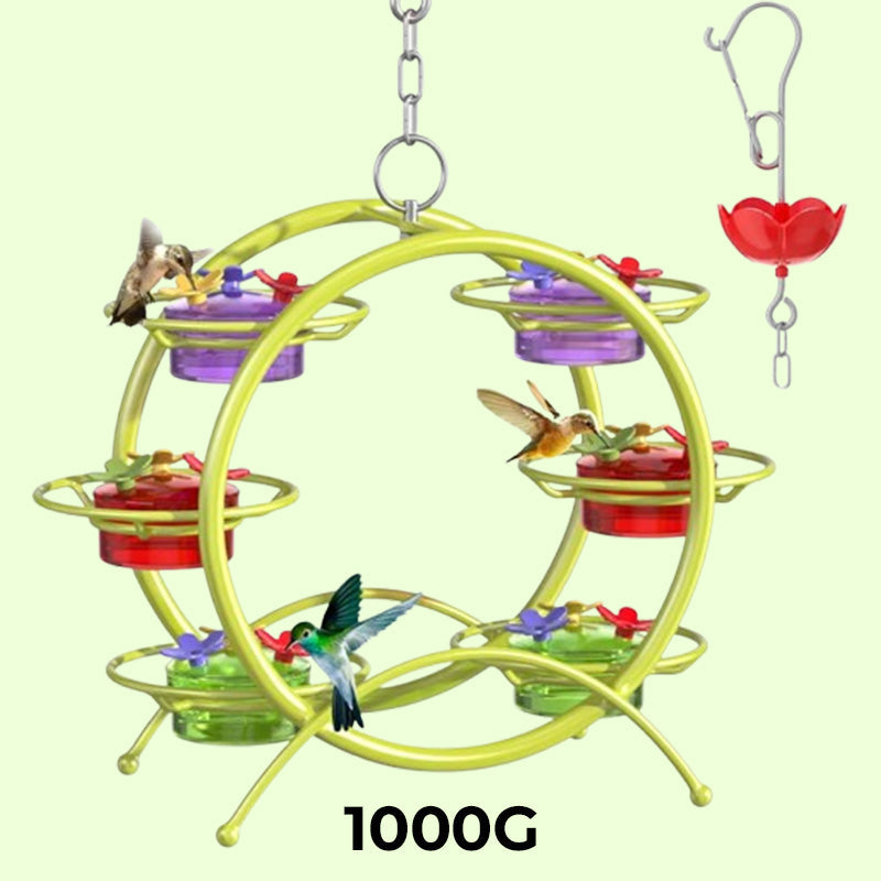 Hjemix | Utendørs Unik Kolibri Metall Hengefôr Sett