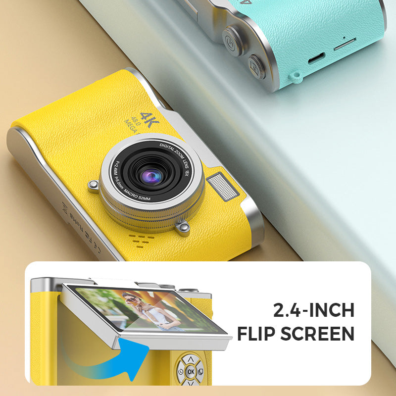 Hjemix | 4K HD Flip-Skjerm Digitalkamera