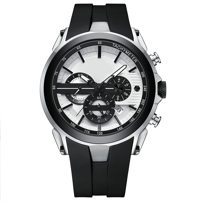 Hjemix | đStilig sportsklokke med lysende display, silikonrem og vanntett designđ