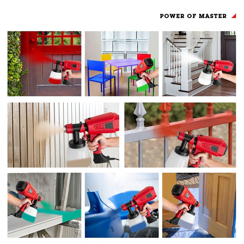 Hjemix | Bærbar, kraftig, elektrisk malingssprøytesett