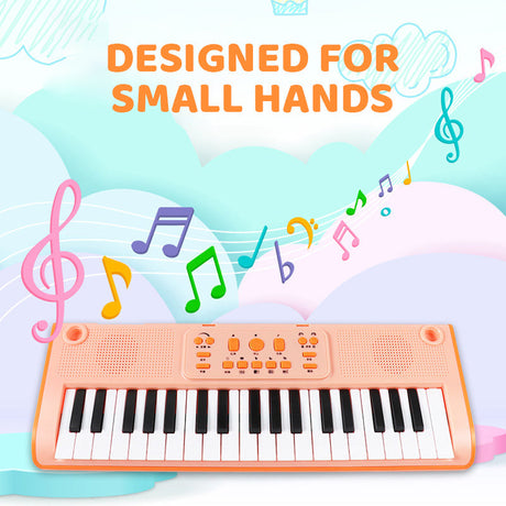 Hjemix | 37-tangenters pianotastatur for barn med mikrofon