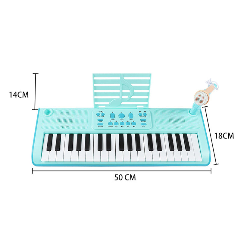 Hjemix | 37-tangenters pianotastatur for barn med mikrofon