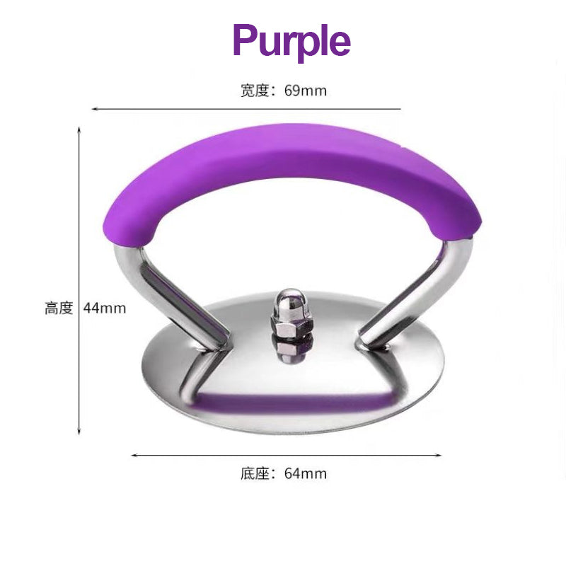 Hjemix | Silikongryteklokke med anti-sprutknott som holder håndtaket