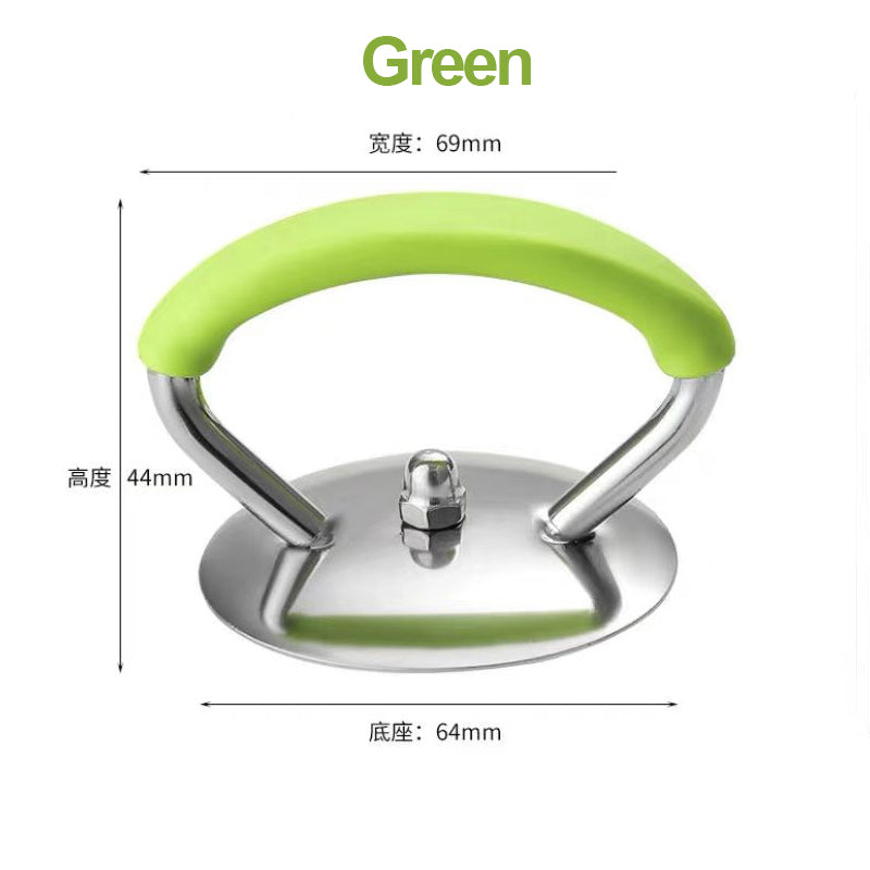 Hjemix | Silikongryteklokke med anti-sprutknott som holder håndtaket