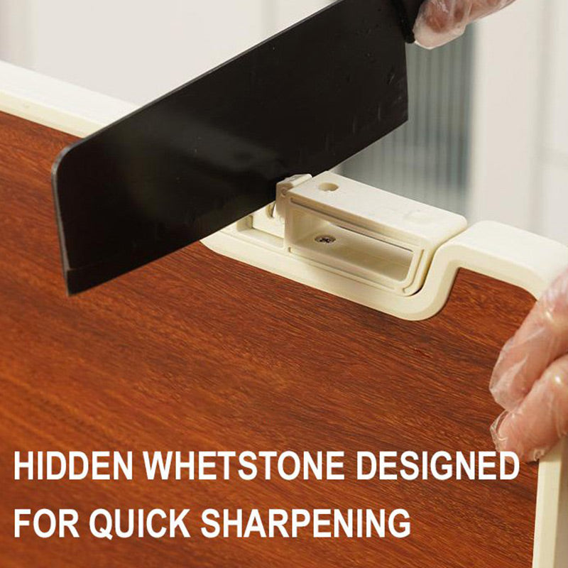 Hjemix | Dobbeltvendt antibakteriell skjærebrett med stativ