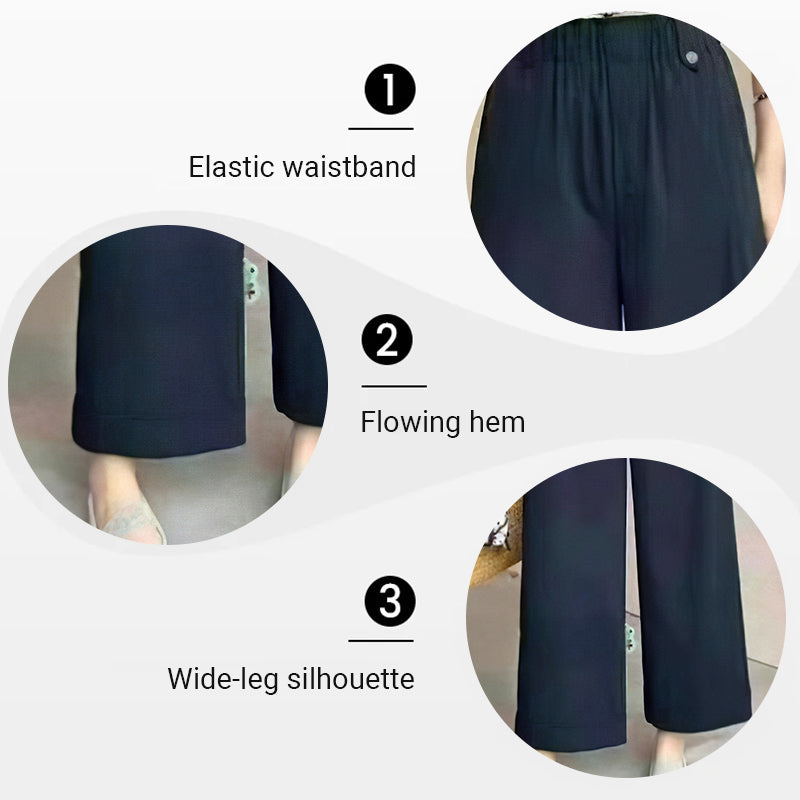 Hjemix | Bukser med høy midje og vide ben