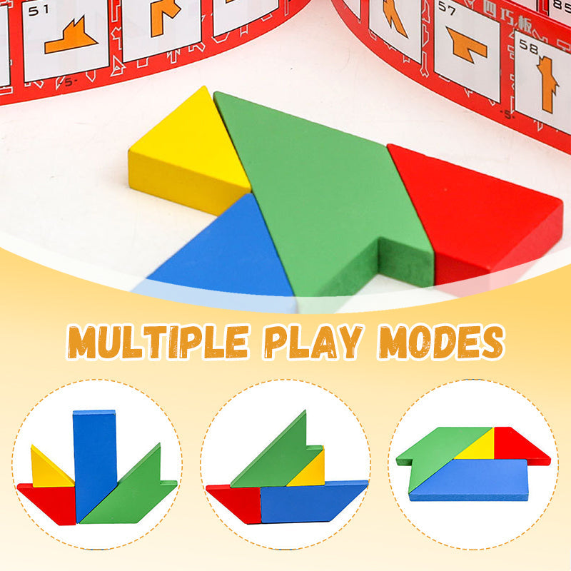 Hjemix | T-formet pedagogisk puslespill av tre