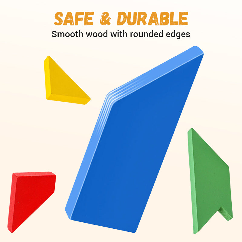 Hjemix | T-formet pedagogisk puslespill av tre