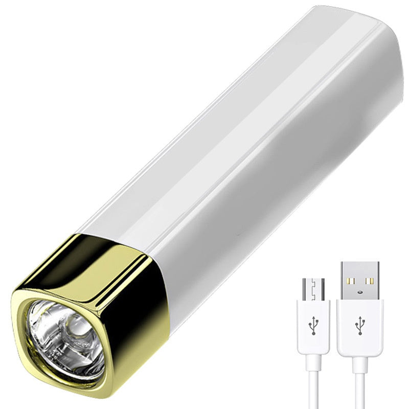 Hjemix | Mini 2-i-1 lommelykt med høy lysstyrke og powerbank