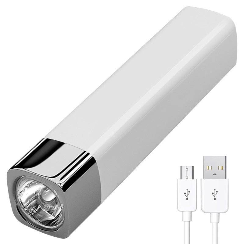 Hjemix | Mini 2-i-1 lommelykt med høy lysstyrke og powerbank