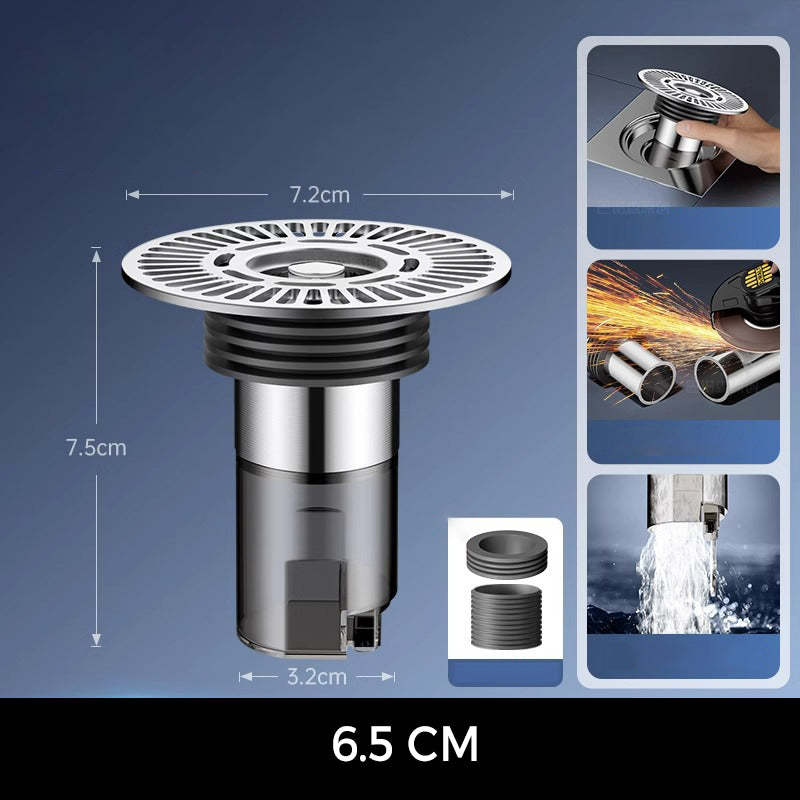 Hjemix | Rund utvidet gulvdrenering for baderom