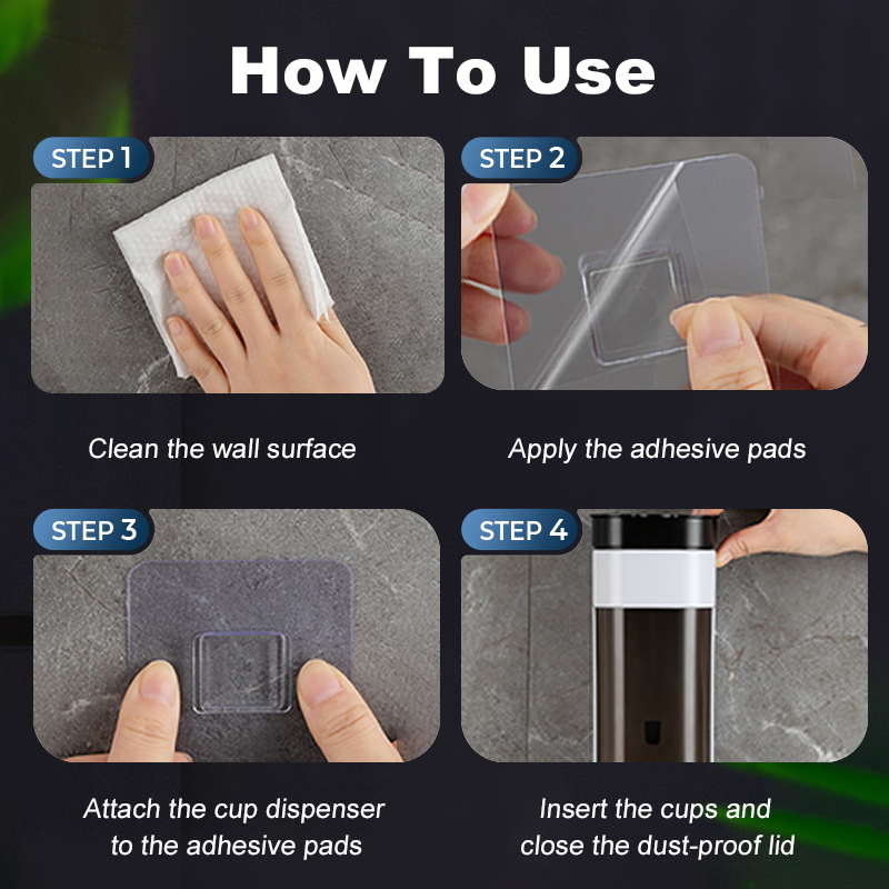 Hjemix | Vegghengt dispenserholder for engangskopper