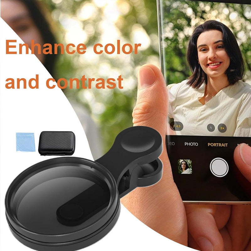 Hjemix | Ultratynn sirkulært polarisasjonsfilter med klemme