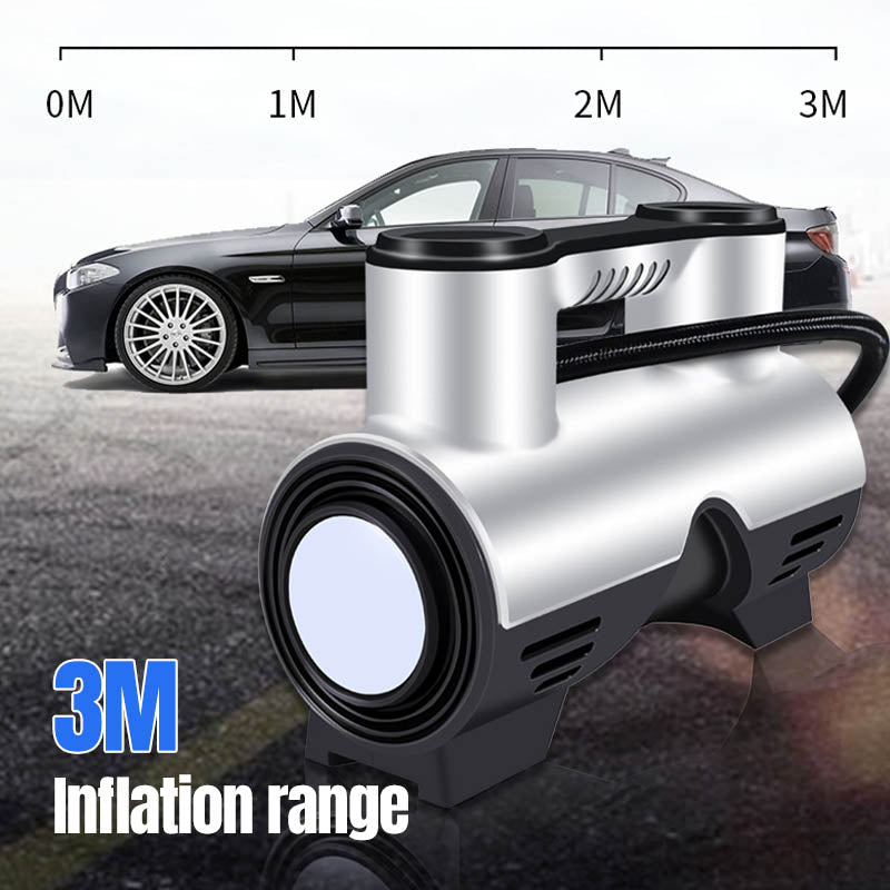 Hjemix | Bærbar trådløs bildekkpumpe med digitalt display