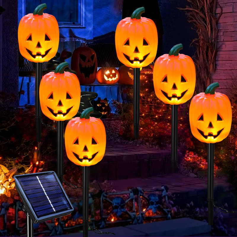 Hjemix | Halloween gresskarhage solcellelampe