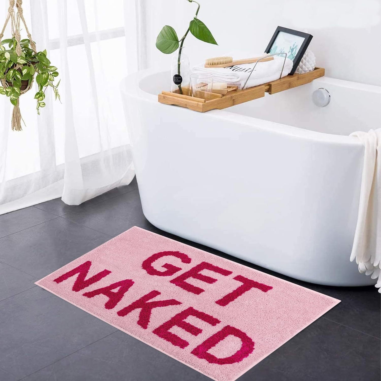 Hjemix | Get Naked BadeMatte – Myk tuftet baderug