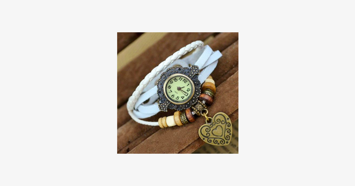 Hjemix | Hjerte Vintage Wrap Klokke