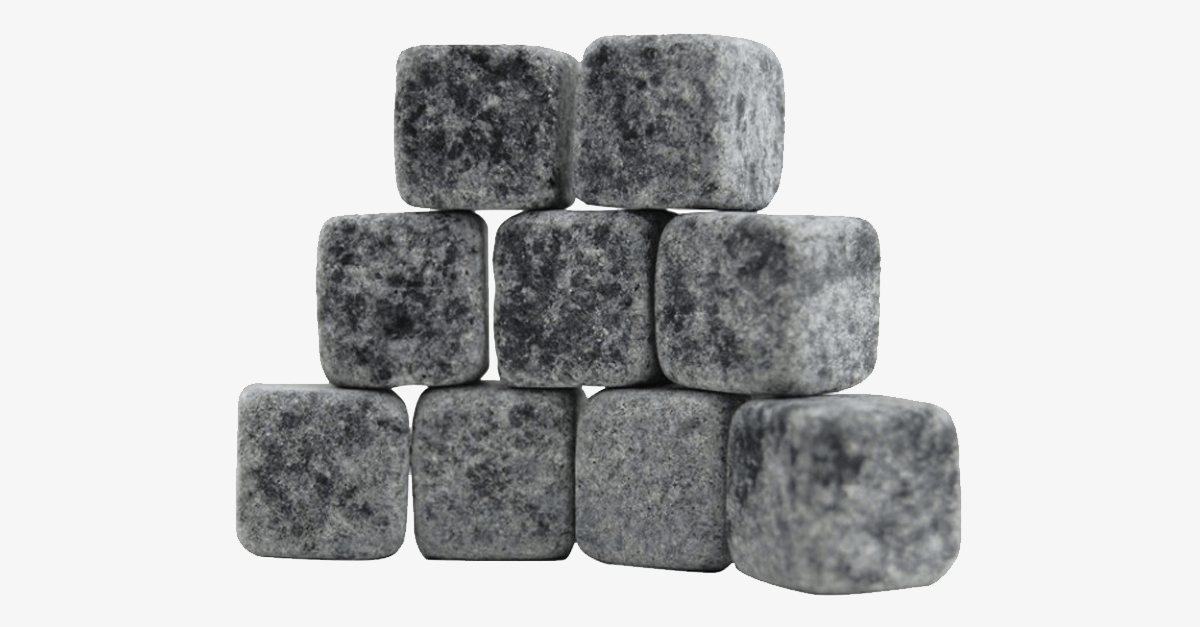 Hjemix | Pakke med 9 Isstein for Ånd – Nyt Drikkene Dine 'On The Rocks'!