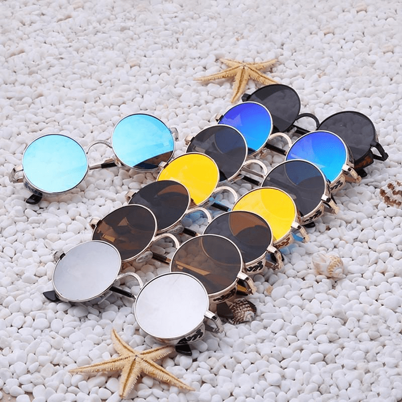 Hjemix | Steampunk Vintage Runde Solbriller Limited Edition