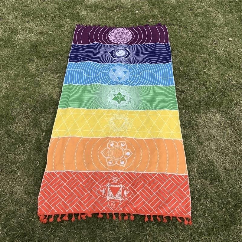 Hjemix | 7 Chakra Regnbue Yoga Matte