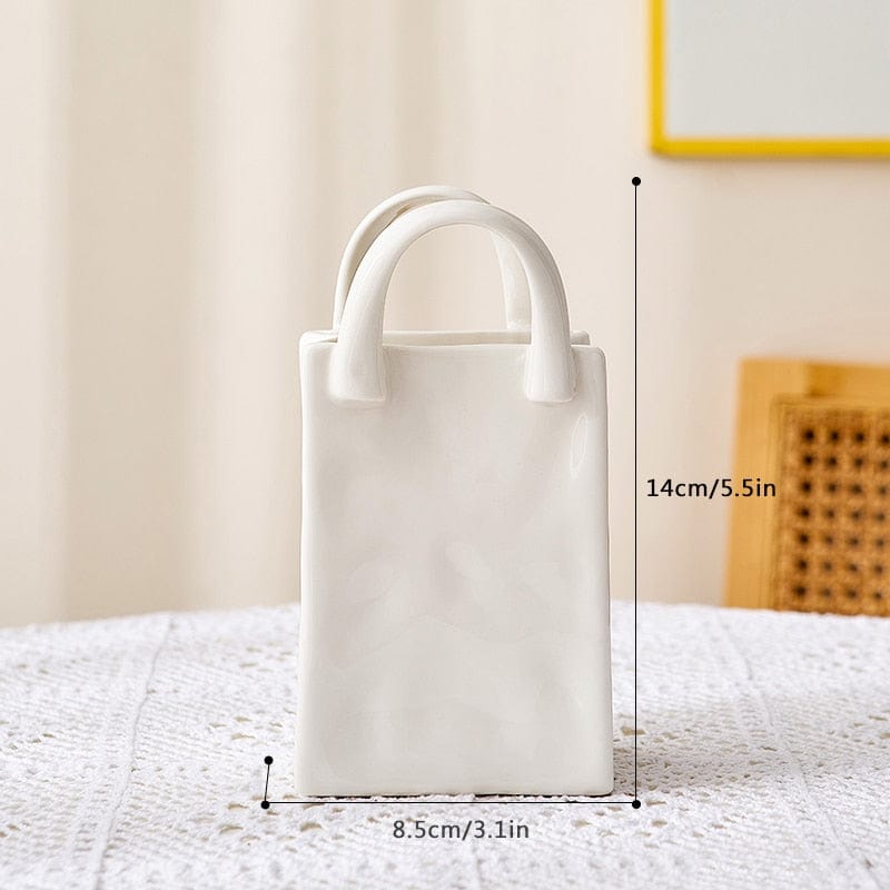 Hjemix | Hvit Bag Porselen Vase