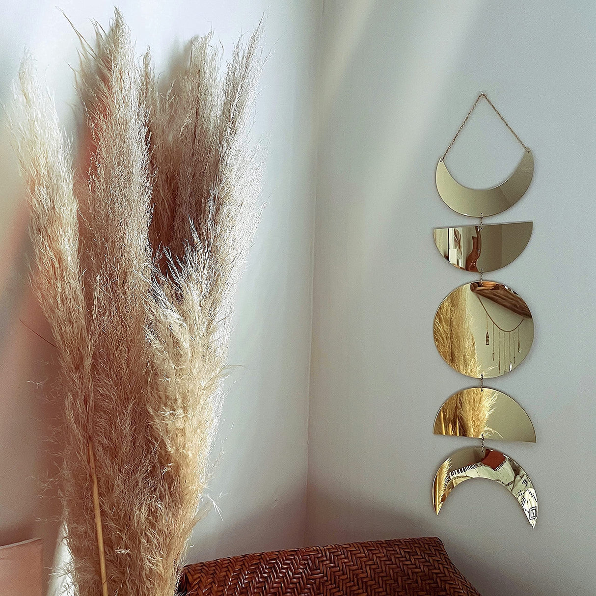 Hjemix | Månefaser speil veggdekor