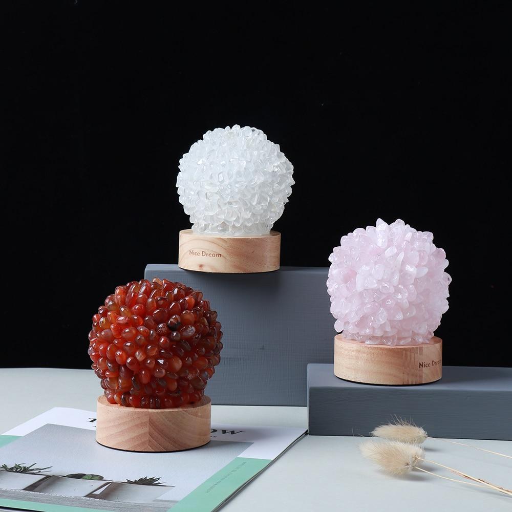 Hjemix | Aventurine Kvarts Krystall Lampe