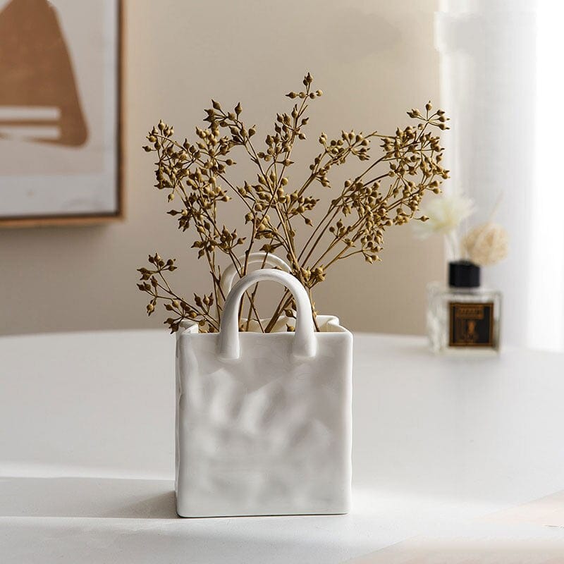 Hjemix | Hvit Bag Porselen Vase