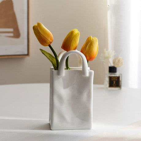 Hjemix | Hvit Bag Porselen Vase