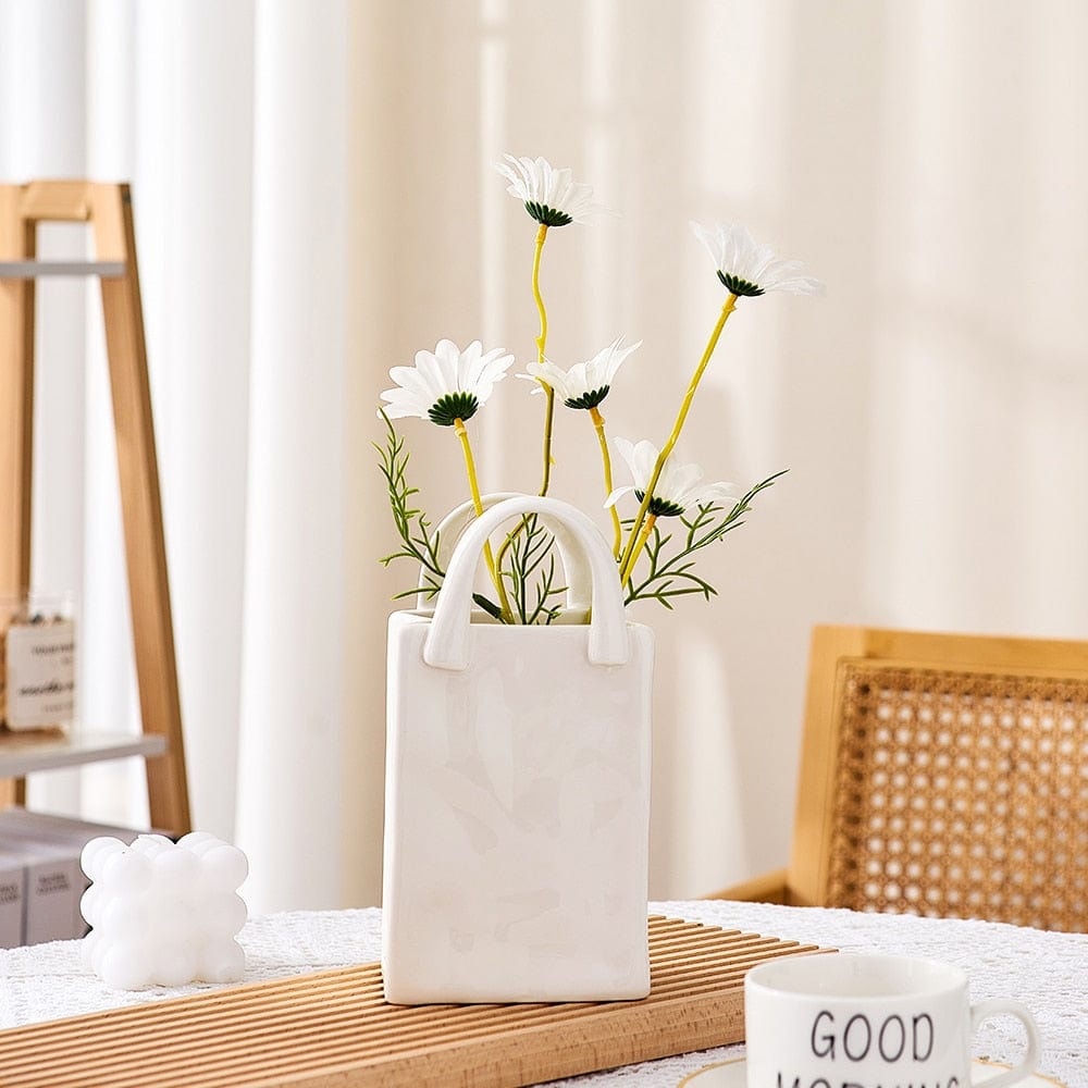 Hjemix | Hvit Bag Porselen Vase