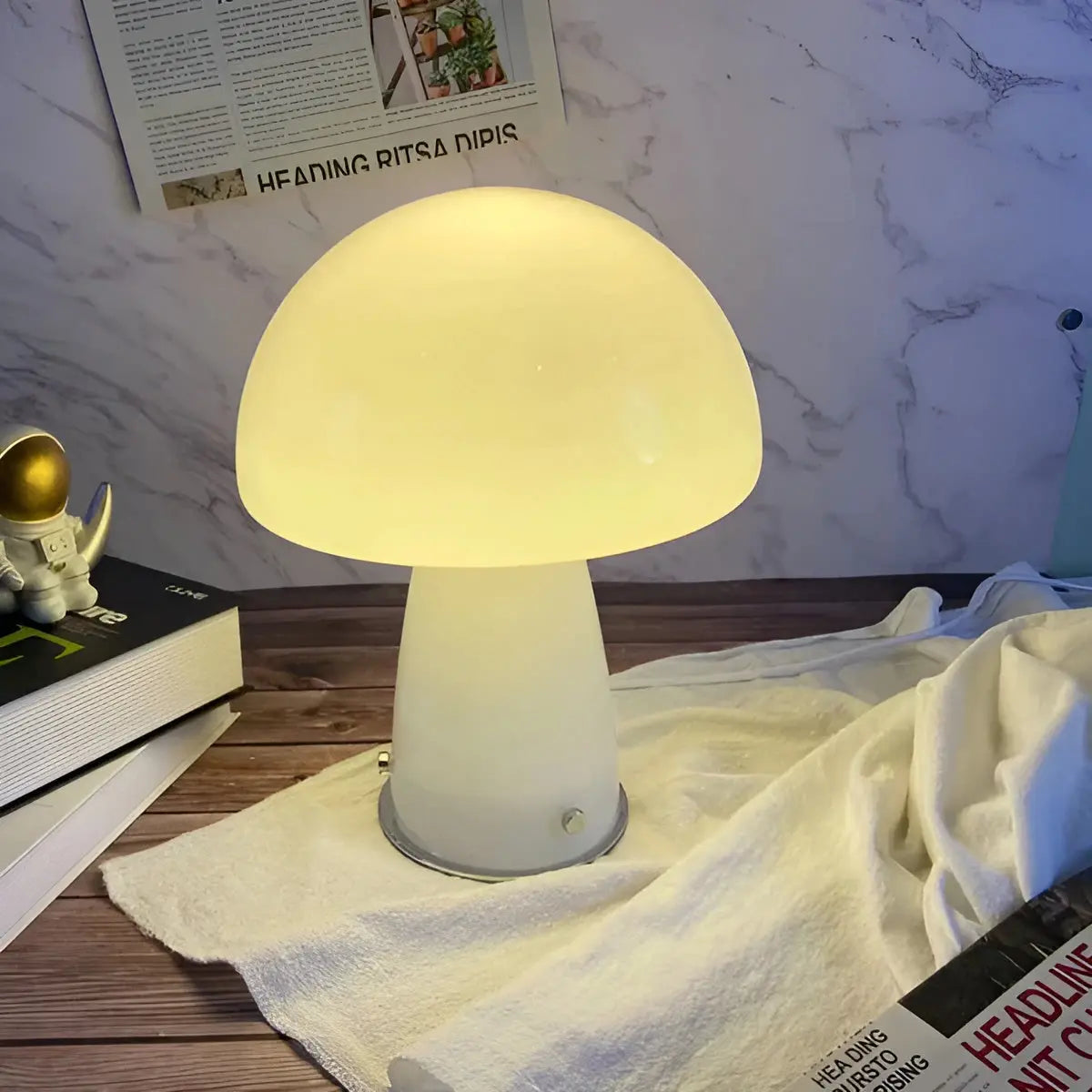 Hjemix | LED Svampelampe - Eleganse og Varme for Ditt Hjem