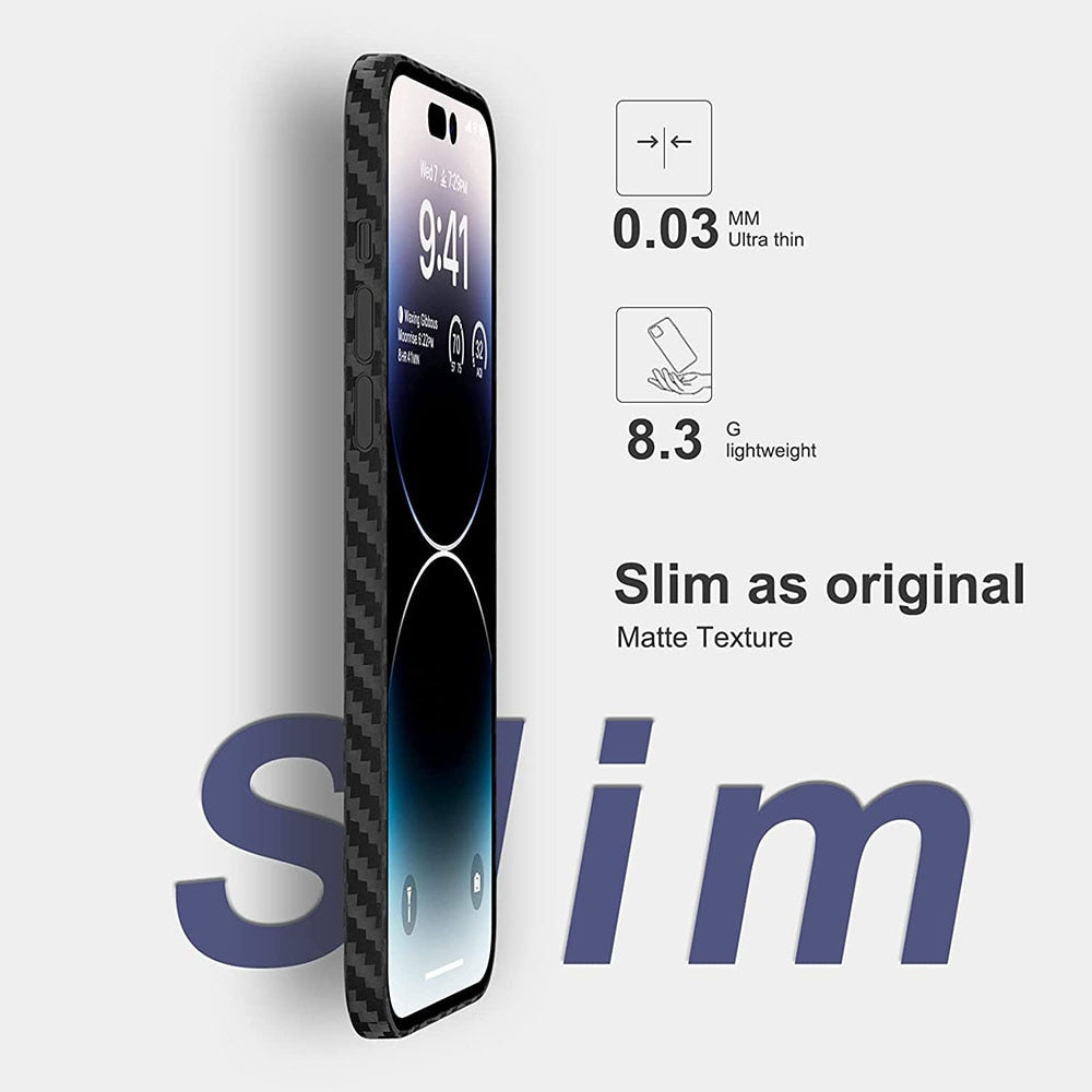 Hjemix | 0.3mm Ultra Tynn Tekstur Matt Hardt Skall For iPhone