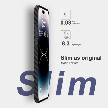 Hjemix | 0.3mm Ultra Tynn Tekstur Matt Hardt Skall For iPhone