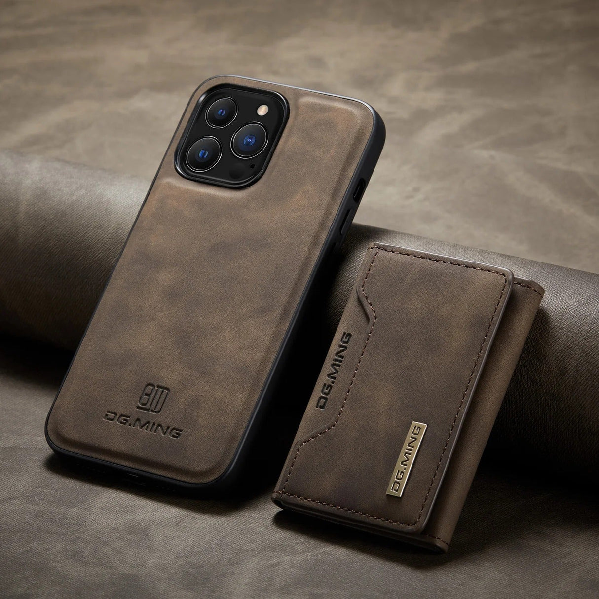 Hjemix | 2 i 1 avtakbar skinnlommebokdeksel for iPhone