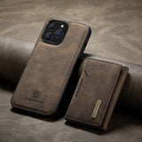Hjemix | 2 i 1 avtakbar skinnlommebokdeksel for iPhone
