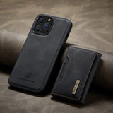 Hjemix | 2 i 1 avtakbar skinnlommebokdeksel for iPhone